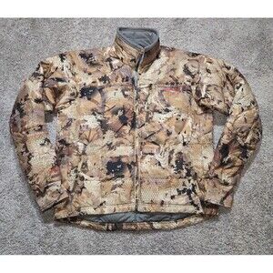 Sitka Men's Puffer Fahrenheit Jacket Brown Tan Camo Gore-Tex Optifade Size Large